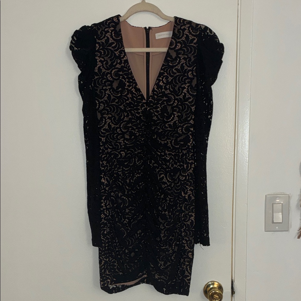 Jonathan Simkhai Black Lace Mini Dress